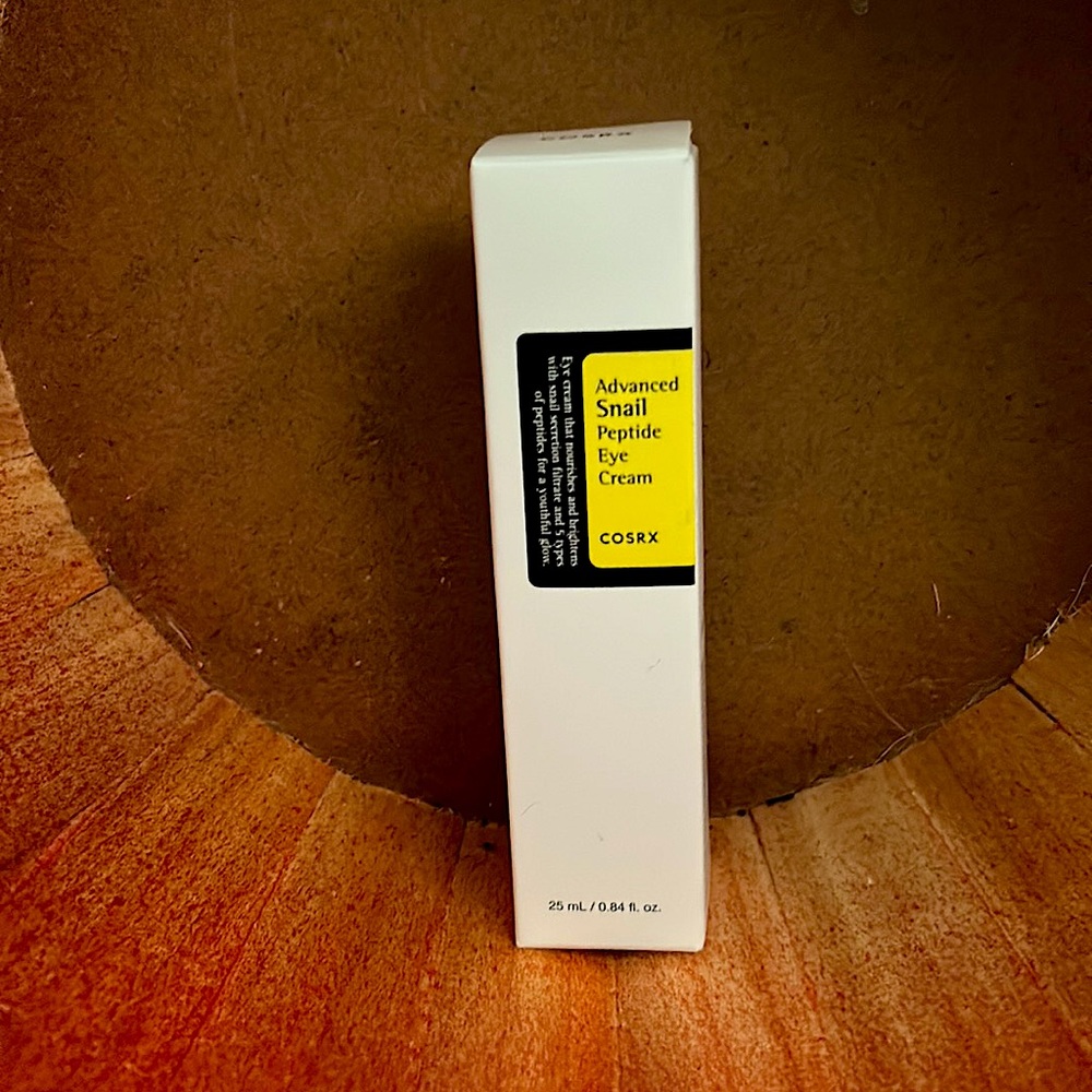 COSRX new advancesd snail peptide eye cream 25ml/0.84 ounces. Ages 20s-70s